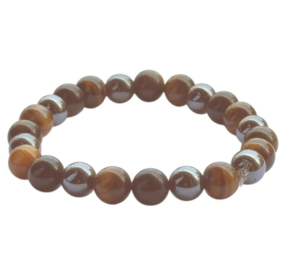 Triple protection( black obsidian + tiger eye +  hematite