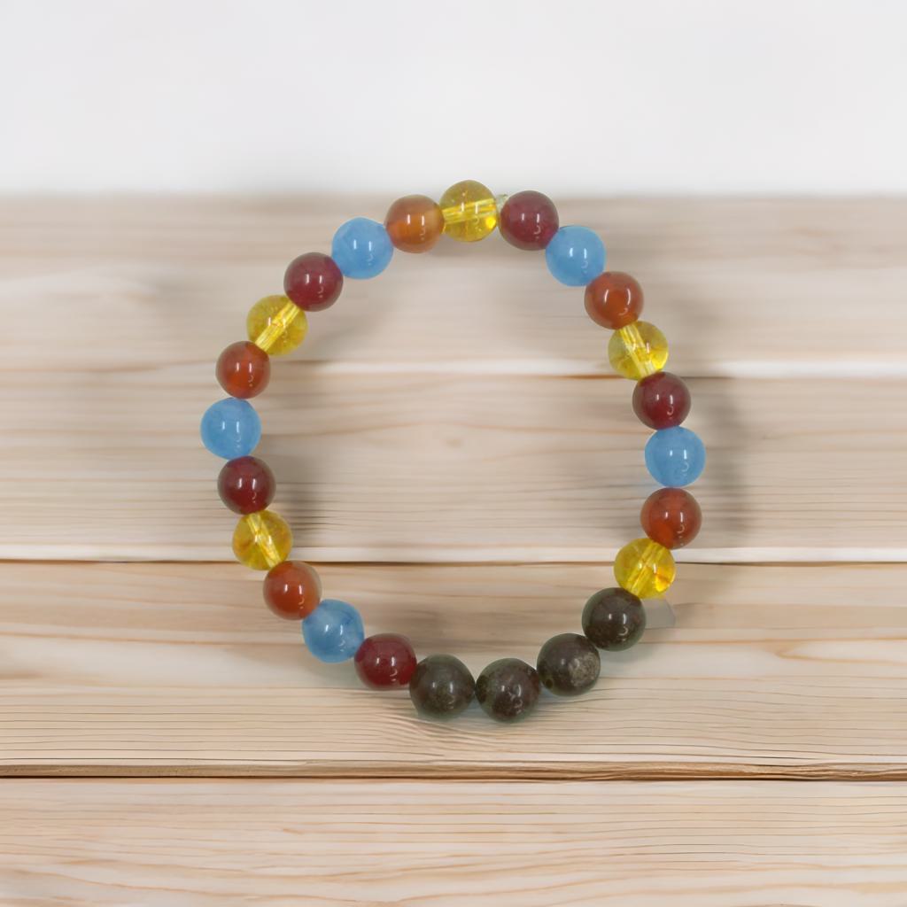 Aries Zodiac Bracelet – Citrine, Garnet, Carnelian & More