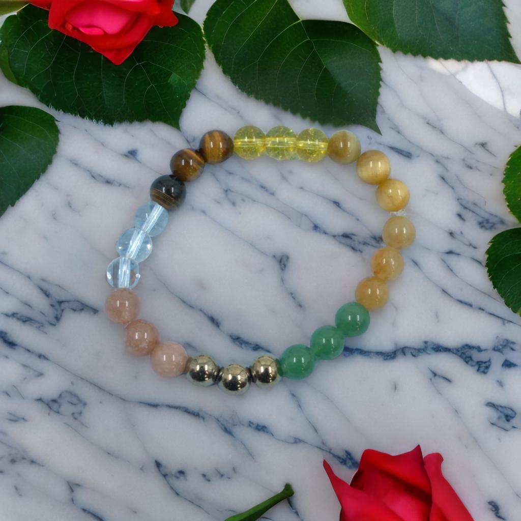 Business Success Bracelet – Citrine, Pyrite, Tiger Eye & More