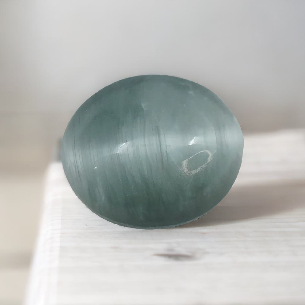 12.43-Carat Natural Cat’s Eye Gemstone with Certificate