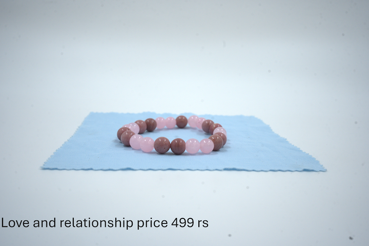 Love & Relationship Bracelet – Rose Quartz & Rhodochrosite