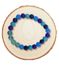 Pisces Zodiac Bracelet – Fluorite, Lapis, Amethyst & Turquoise