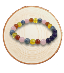 Scorpio Zodiac Bracelet – Amethyst, Rose Quartz, Carnelian & More