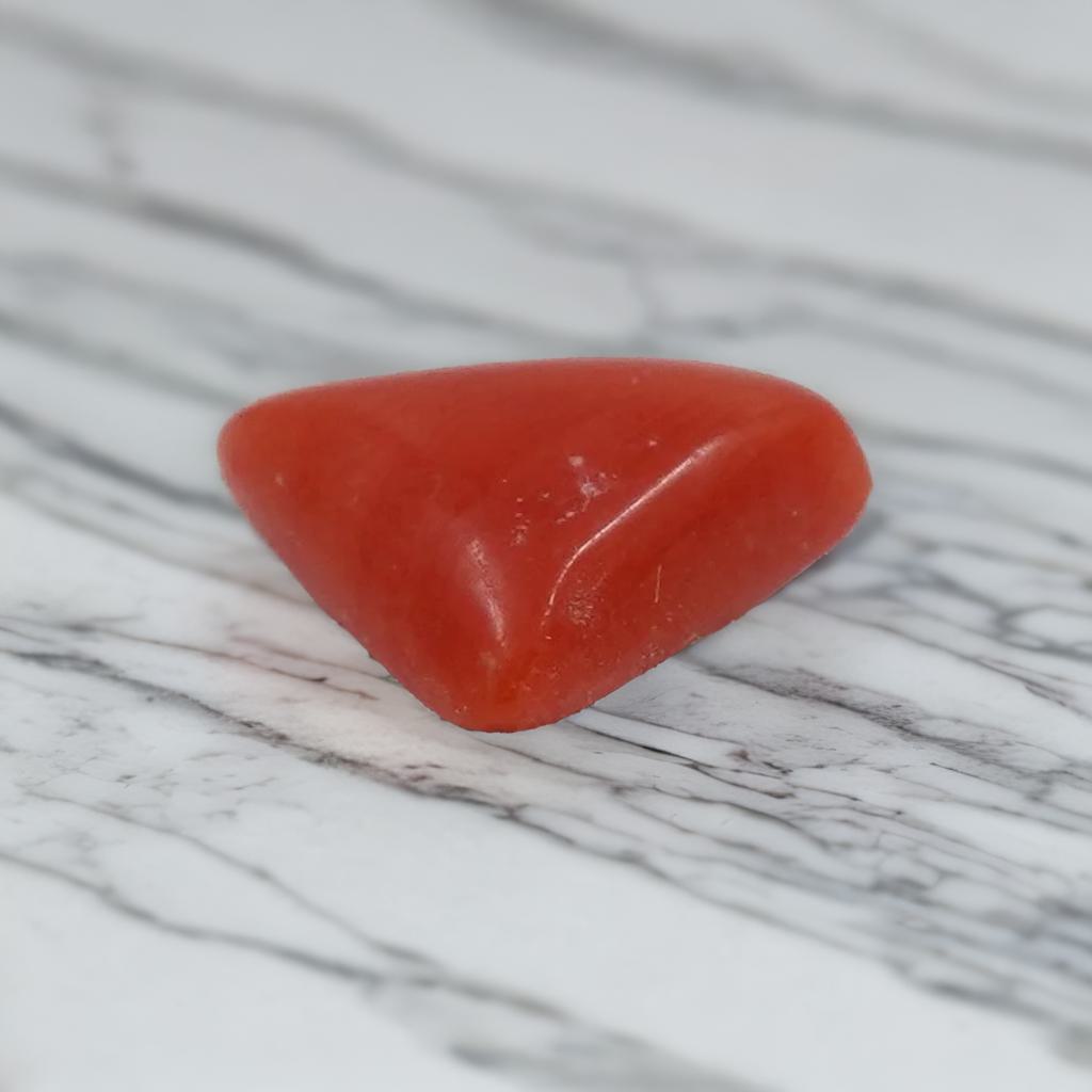 Natural Red Coral – 2.16 Carat with Certificate | Authentic Moonga Gemstone