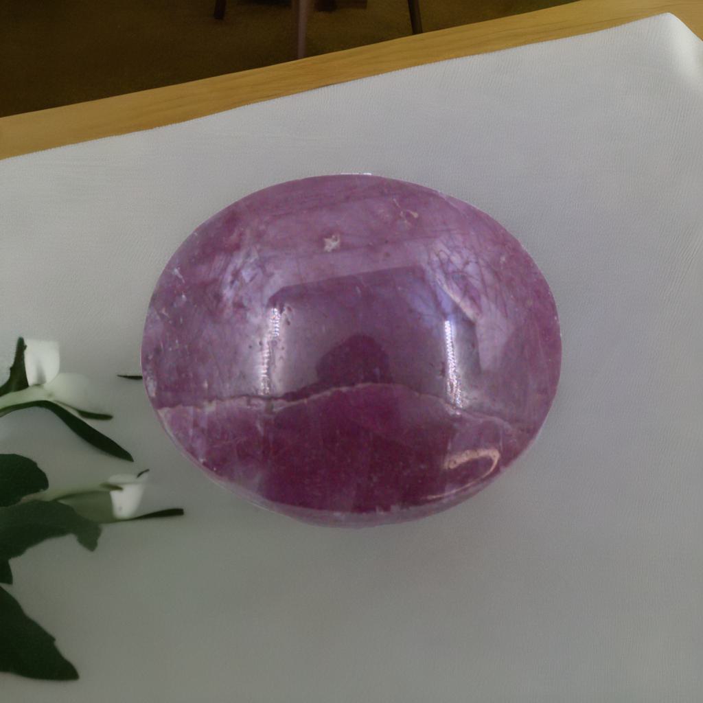 Natural 9.93-Carat Star Ruby with Certificate – Premium Quality