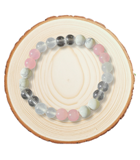 Stress relief ( moonstone + clear quartz +howlite +rose quartz)