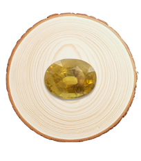 4.12 Carat Certified Yellow Sapphire with Certificate