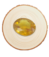 Certified 5.77 Carat Yellow Sapphire with Certificate