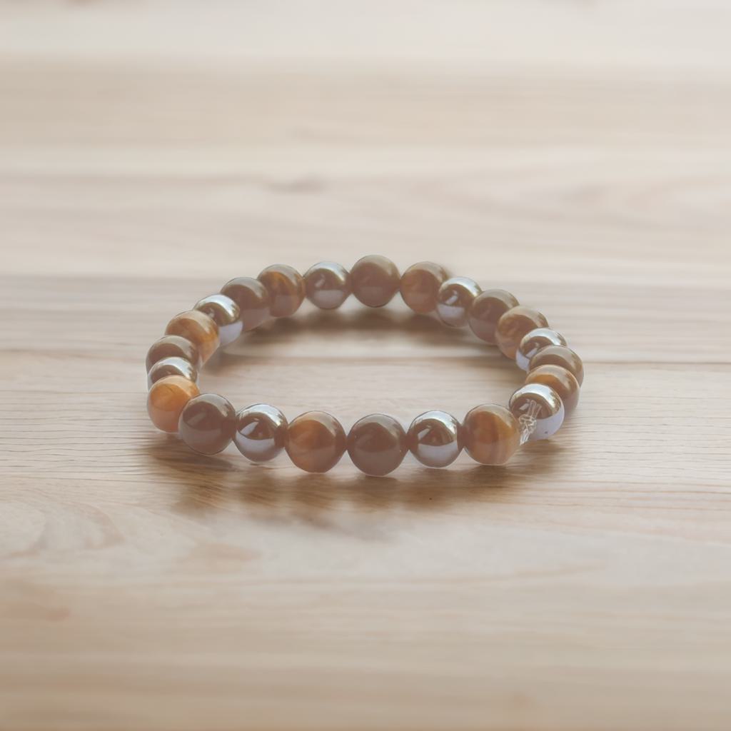 Triple protection( black obsidian + tiger eye +  hematite