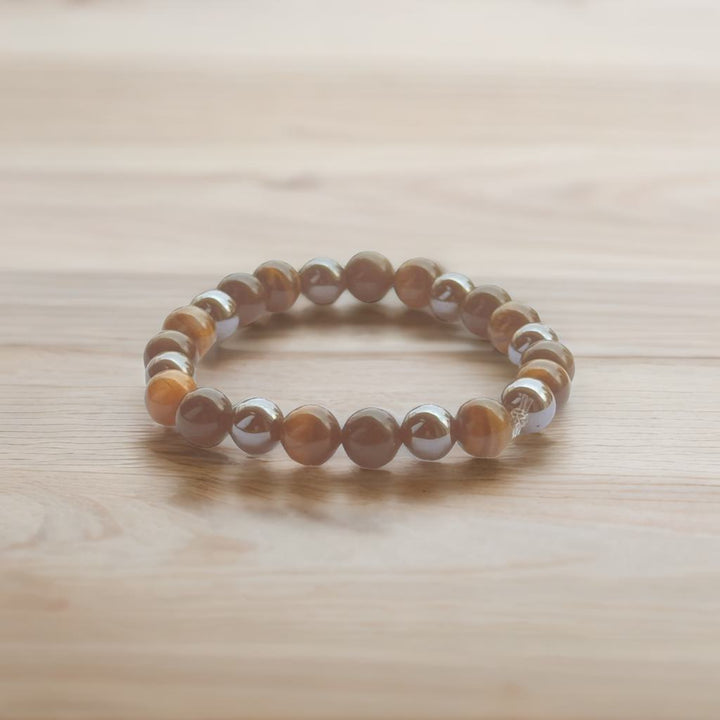 Triple protection( black obsidian + tiger eye +  hematite