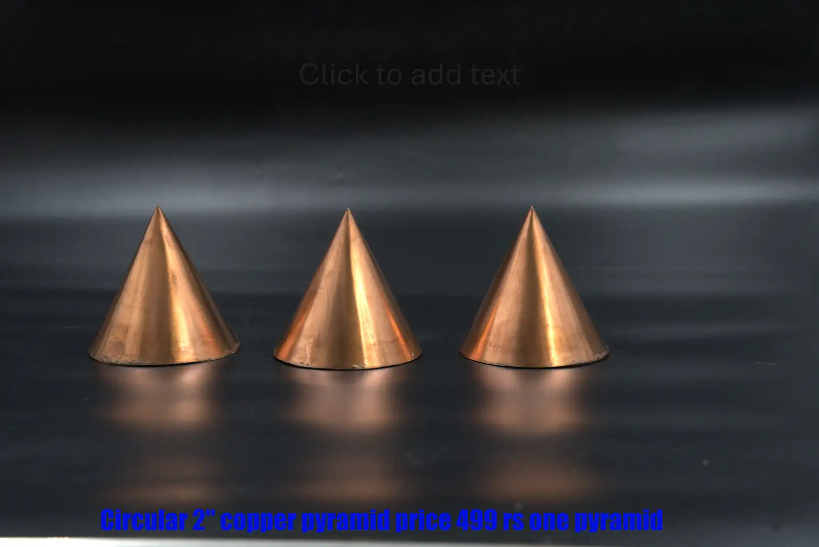 Mini Copper Energy Pyramid – 2 Inch | Polished Bronze Tone