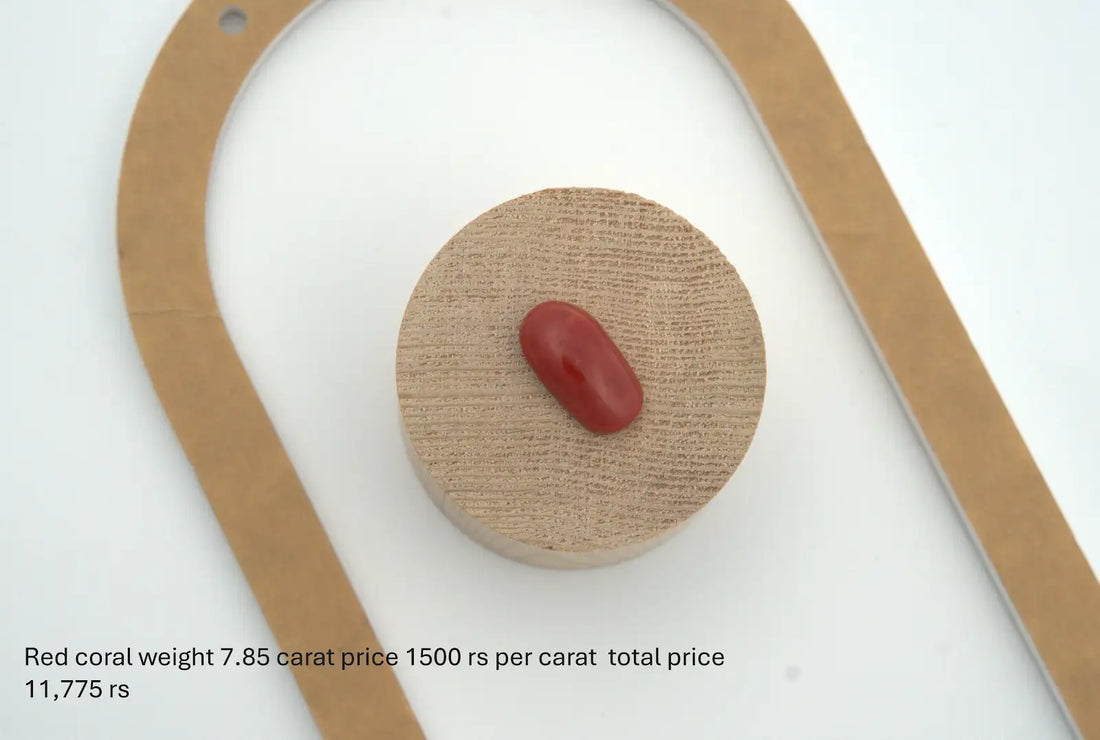Natural Red Coral Gemstone – 7.85 Carats
